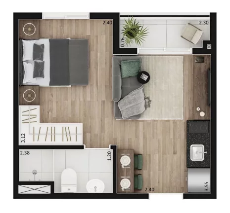 Imagem Apartamento com 1 Quarto à Venda, 24 m² em Bela Vista - São Paulo