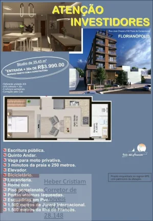 Imagem Canasvieiras Lançamento|250 mts da praia