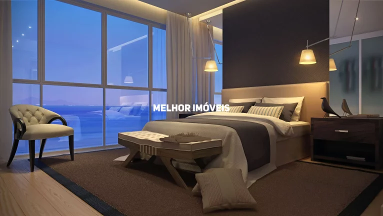 Imagem One Tower apartamentos amplos na beira-mar na Avenida Atlântica em Balneário Camboriú.