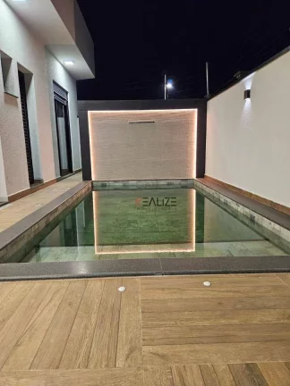 Imagem Casa moderna com escritório e 3 suítes à venda, 180 m² por R$ 1.620.000 - Condomínio Fechado - Indaiatuba/SP