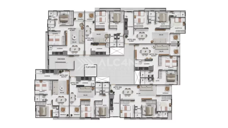 Imagem Apto - 2 Quartos - 1 Suíte - 139,56m² - Bancários, João Pessoa/PB