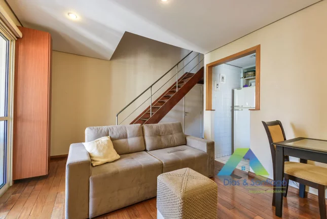 Imagem Lindo apartamento de alto padrão com 66m² em localização privilegiada na área nobre de Moema com 2 vagas de garagem.