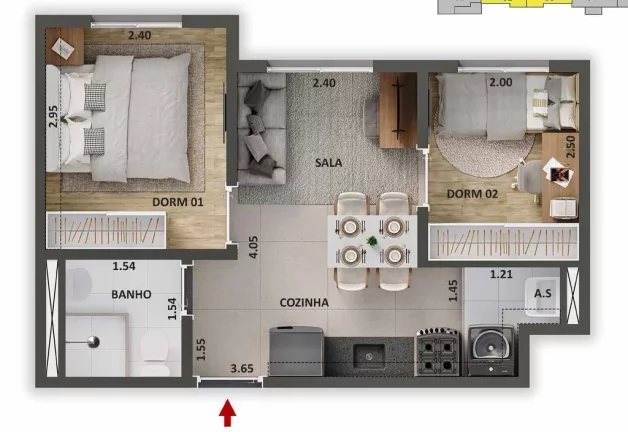 Imagem APARTAMENTO RESIDENCIAL em São Paulo - SP, Chácara Santo Antônio (Zona Sul)