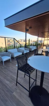 Imagem Flat mobiliado pé na areia mobiliado e com área de lazer na cobertura no Jardim Oceania / Bessa - FL0811.