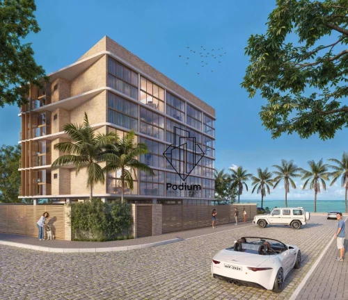 Imagem Flats Studio com sacada à beira-mar na praia de Formosa - Cabedelo/PB - FL0863.