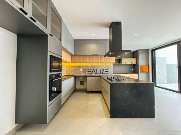 Imagem Modernidade e sofisticação casa térrea com escritório à venda, 211 m² por R$ 1.790.000 - Condomínio Fechado - Indaiatuba/SP