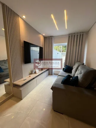 Imagem Vendo sobrado novo com planejados. Lindo sobrado de 143m² no Jardim presidência, Imóvel de 3 Dormitorios com Armários, sendo 2 suítes, Closet, 2 vagas de garagem, Palnejados na cozinha e banheiro, Àres gourmet com churrasqueira, Agente uma visita e se sur