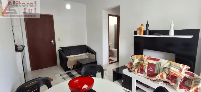 Imagem Apartamento à Venda em Praia Grande-SP: 1 quarto, 1 sala, 1 vaga, 48m² no Bairro Ocian!