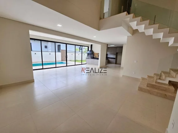 Imagem Sobrado com 4 suítes e escritório à venda, 320 m² por R$ 2.950.000 - Condomínio Fechado - Indaiatuba/SP