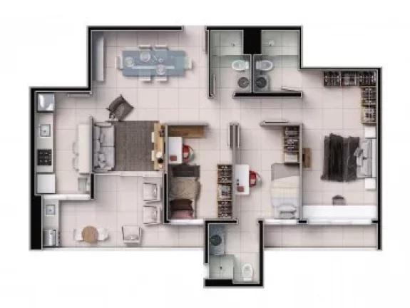 Imagem Apartamento 3 dormitórios para Venda em Teresina, Fatima, 3 dormitórios, 1 suíte, 2 banheiros, 2 vagas