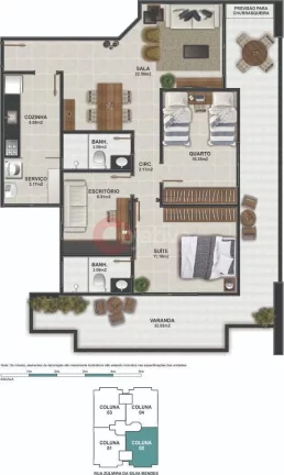 Imagem Apartamento com 2 dormitórios à venda, Braga - Cabo Frio/RJ