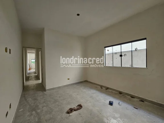 Imagem Casa geminada em construção, 3 quartos (1 suíte), 98m² de área útil, 150m² de terreno, sala, cozinha, 2 banheiros, área gourmet com churrasqueira e 2 vagas.