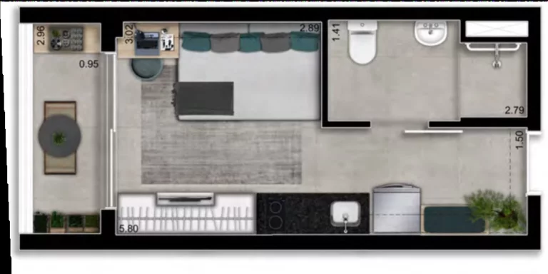 Imagem Apartamento studio na Chácara Klabin São Paulo SP