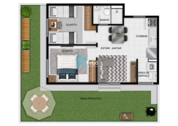 Imagem Apartamentos 2 dormitórios com opções de sacada e pátio em Canoas bairro Fátima