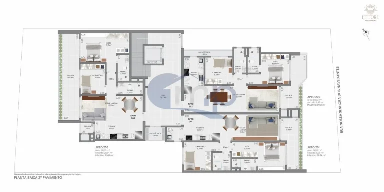 Imagem Apartamento á venda com 2 dormitórios na Praia da Cal em Torres/RS