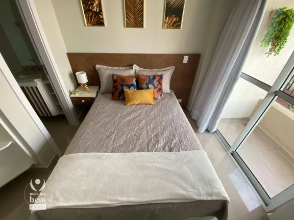 Imagem Apartamento mobiliado com 1 suíte com sacada à venda por R$ 365.000 - Centro - Curitiba/PR