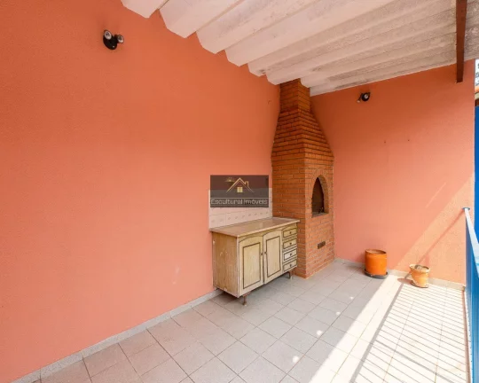 Imagem SOBRADO CONDOMÍNIO FECHADO ALTO DA BOA VISTA 90,00 M 2 DORMITÓRIOS SALA PARA 3 AMBIENTES ÁREA DE SERVIÇO EDÍCULA CHURRASQUEIRA 2 VAGAS DE GARAGEM