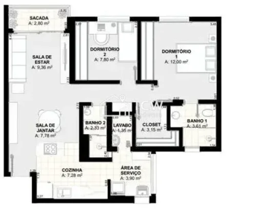 Imagem Apartamento para alugar no bairro Itaim Bibi - São Paulo/SP, Zona Sul
