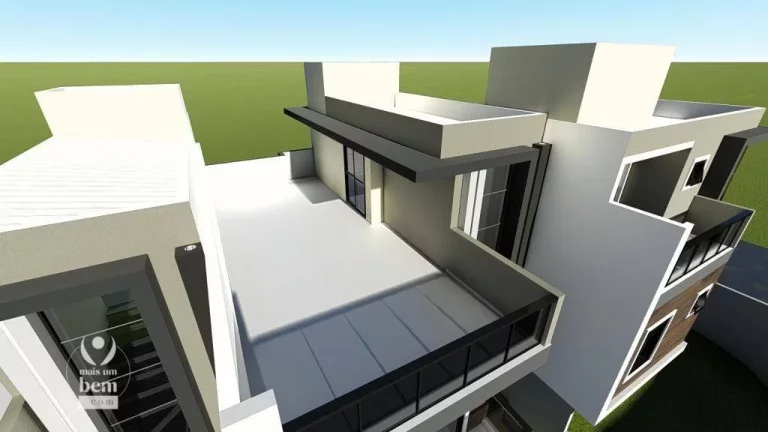 Imagem Sobrado de esquina, tríplex 169 m² com 3 quartos (1 suíte) à venda por R$ 1.051.000 - Atuba - Curitiba/PR