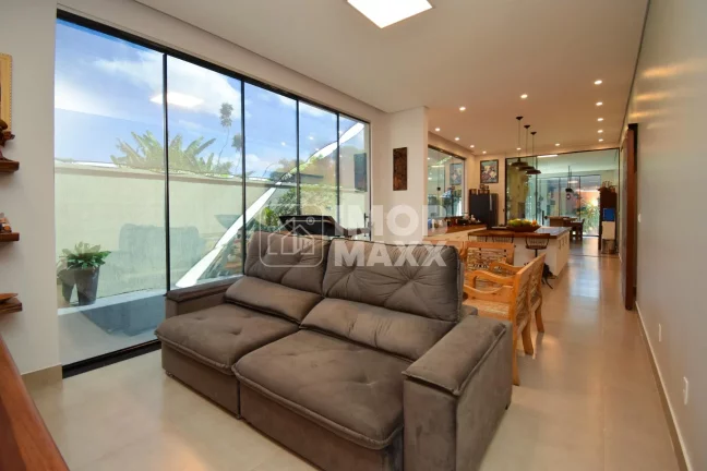 Imagem Venda de casa Condomínio Quintas do Santa Barbara 3 quartos suítes casa moderna nova espaço gourmet com parrilha churrasqueira