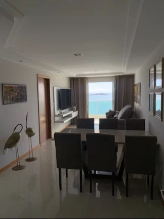 Imagem Apartamento Alto Padrão, 03 Quartos, 01 Suite, Vista Panorâmica, 02 Vagas de Garagem, 03 Varandas, Beira Mar, Praia do Morro, Guarapari - ES