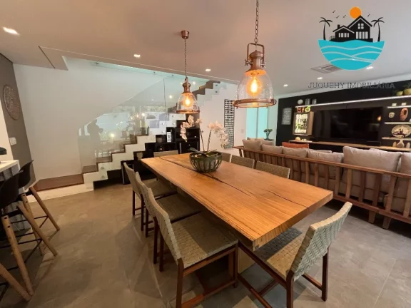 Imagem Casa em condomínio pé na areia, à venda em Juquehy com 5 suítes, piscina privativa e 340m² de área construída | Juquehy Imobiliária
