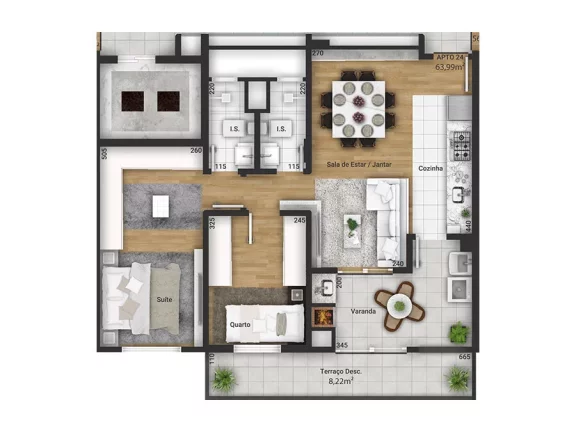 Imagem Sollaris Residencial - Apartamento à venda no bairro Tingui - Curitiba/PR