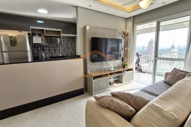 Imagem Apartamento de 67m², com 2 dormitórios, sendo 1 suite, sala integrada à cozinha e varanda gourmet...
