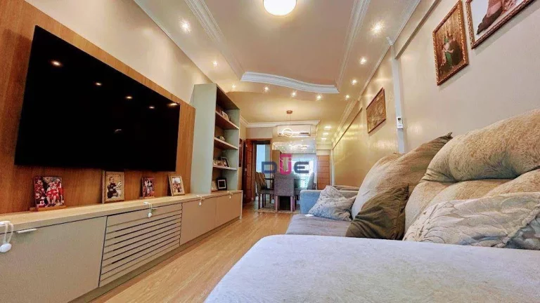Imagem Apartamento com 3 dormitórios à venda, 104 m² por R$ 1.550.000 - Gonzaga - Santos/SP