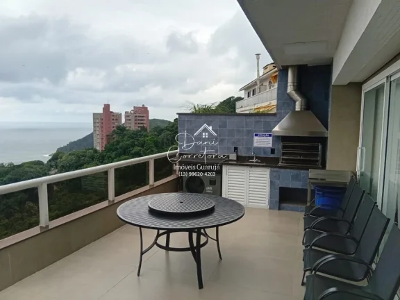 Imagem Cobertura de luxo à venda em Guarujá-SP, Morro Sorocotuba: 4 quartos, 4 suítes, 2 salas, 6 banheiros, 4 vagas, 255m².