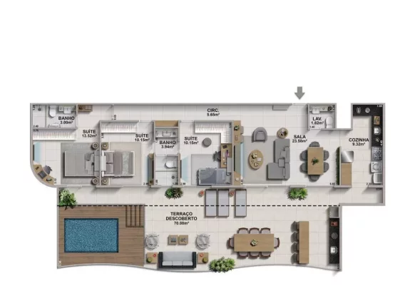 Imagem Ondara - Apartamento à venda no bairro Recreio dos Bandeirantes - Rio de Janeiro/RJ