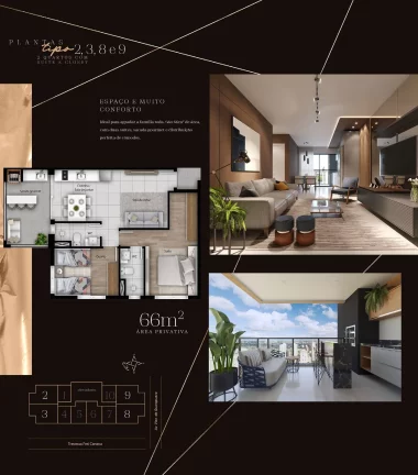 Imagem Apartamento de 1 quarto Alto Padrão no Centro de Curitiba