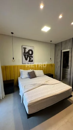 Imagem Casa, Condomínio Encontro das Águas, móveis planejados, sala de estar, jantar e