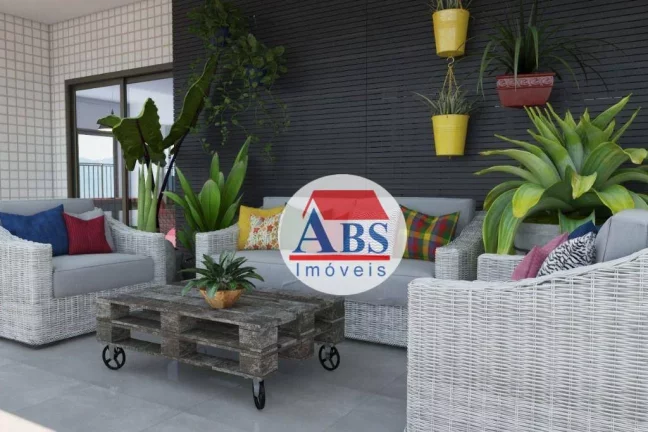 Imagem Apartamento com 2 dormitórios à venda, 72 m² por R$ 415.000,00 - Canto do Forte - Praia Grande/SP