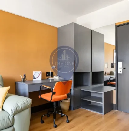 Imagem Studio de Luxo à Venda em São Paulo-SP, Bairro Cerqueira César! 1 quarto, 1 suíte, 2 salas, 1 banheiro, 1 vaga, 32m². Aproveite!