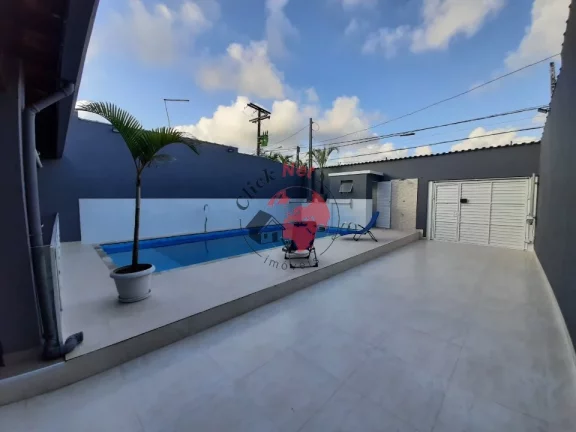 Imagem Sobrado Novo 200M2 Da praia .Estudo permuta por menor valor ,5 dorms c 2 suites , varanda e piscina ,10 vagas bairro Santa Terezinha, Itanhaem