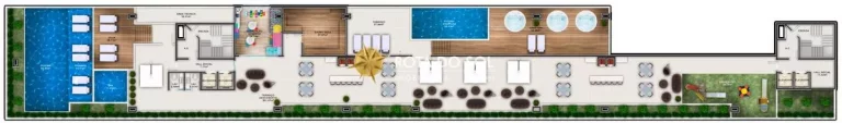 Imagem Villa Bellagio Apartamentos Flat na planta Bombas Bombinhas SC