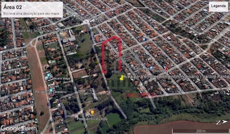 Imagem ÁREA À VENDA DE 33.300,00 M², PRÓXIMO A AVENIDA EMÍLIO BOSCO NO BAIRRO MATÃO - SUMARÉ - SP