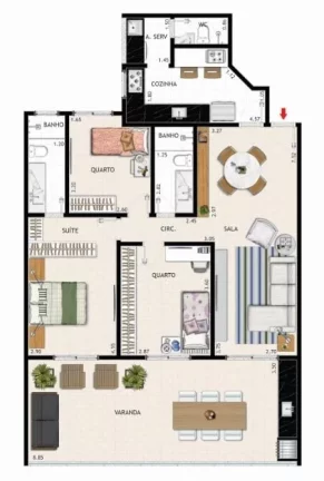 Imagem Prime Recreio - Apartamento à venda no bairro Recreio dos Bandeirantes - Rio de Janeiro/RJ