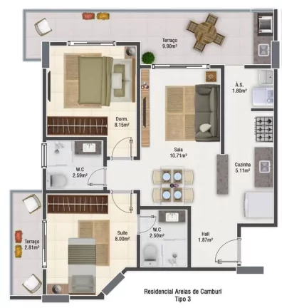 Imagem Apartamento à Venda em Vila Caiçara, Praia Grande - SP