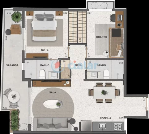 Imagem Studio à venda 1 Quarto 30.16M Gávea Rio de Janeiro - RJ | Soho Gávea