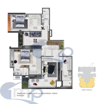 Imagem Apartamento á venda com 2 dormitórios no Predial em Torres/RS