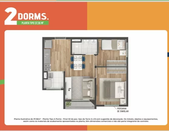 Imagem Apartamento com 1 Quarto à Venda, 37 m² em Vila Ema - São Paulo