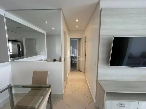 Imagem Apartamento Novo de Alto Padrão. Porteira fechada, 80m², 2 Dormitórios sendo 1 Suíte com Closet e Sacada, 2 Vagas, Totalmente mobiliado no Ruge Ramos, São Bernardo do Campo