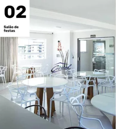 Imagem Apartamento com 1 dormitório à venda, 44 m² por R$ 336.000 - Guilhermina - Praia Grande/SP