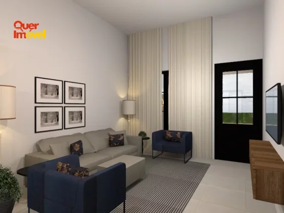 Imagem Linda Casa em Condomínio à Venda em Ribeirão Preto-SP, no Bairro Reserva San Pedro: 3 Quartos, 3 Suítes, 4 Banheiros, 144m².