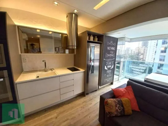 Imagem Apartamento para alugar em São Paulo, Cidade Monções, com 1 quarto, 38m2