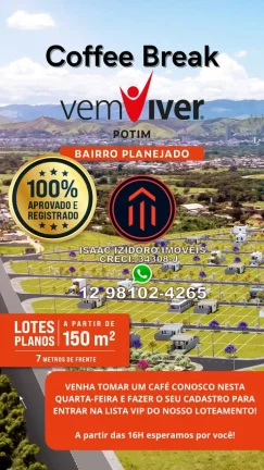 Imagem Os #Lotes e os #Terrenos mais #Baratos da cidade do #Potim estão aqui!
