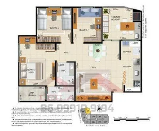 Imagem Apartamento 3 dormitórios para Venda, Ininga, 3 dormitórios, 1 suíte, 2 banheiros, 2 vagas