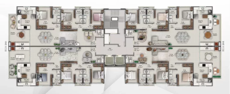 Imagem Apartamento com 3 Quartos à Venda, 129 m² em Meia Praia  - Itapema